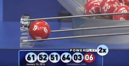 Números Ganadores de Powerball de 16 de enero