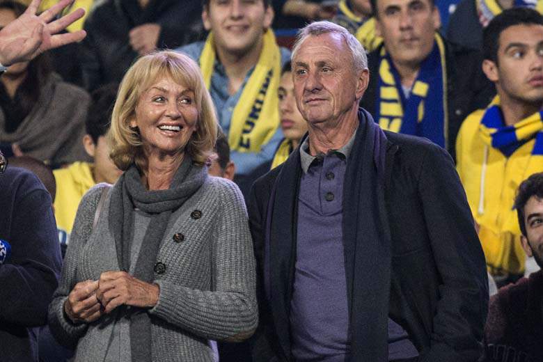 Johan y Danny asisten a la UEFA Europa League partido de f&uacute;tbol de clasificaci&oacute;n Maccabi Tel Aviv FC vs FC Basilea y en el Estadio Bloomfield de Intel Aviv el 20 de febrero de 2014. (Getty)