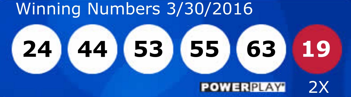 Powerball N&uacute;meros, Powerball numbers