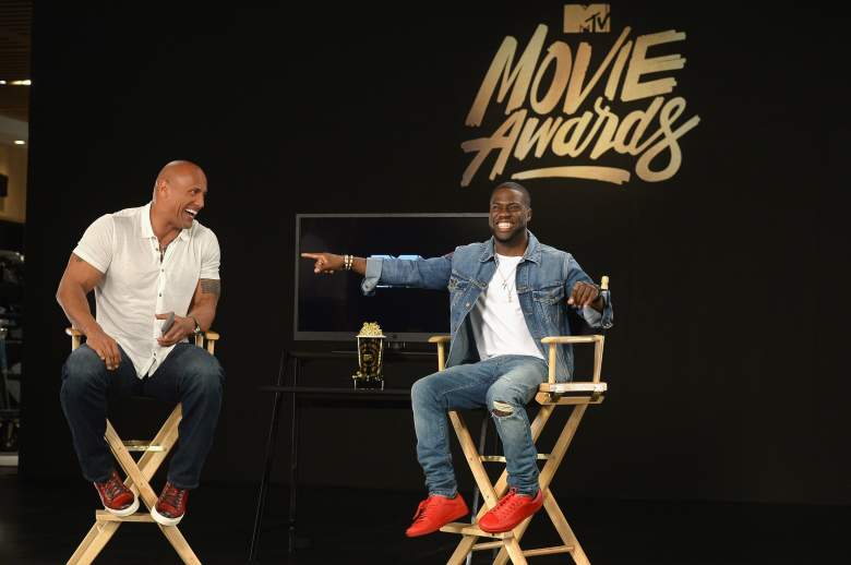 Dwayne Johnson y Kevin Hart son los anfitriones de los MTV Movie Award 2016. (Getty)