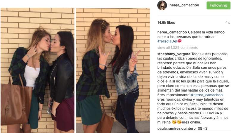 La actriz celebra el D&iacute;a del Beso con sus amigas. (Instagram)