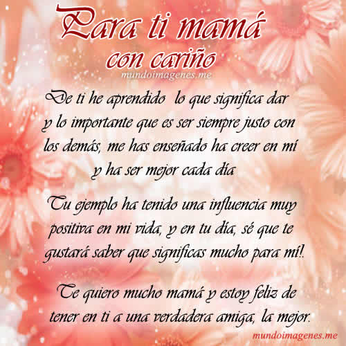 poemas dia de las madres