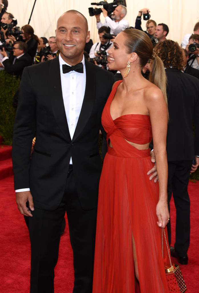 Derek Jeter y Hannah Davis. Los dos se comprometieron en 2015 despu&eacute;s de una relaci&oacute;n de tres a&ntilde;os (Getty) 