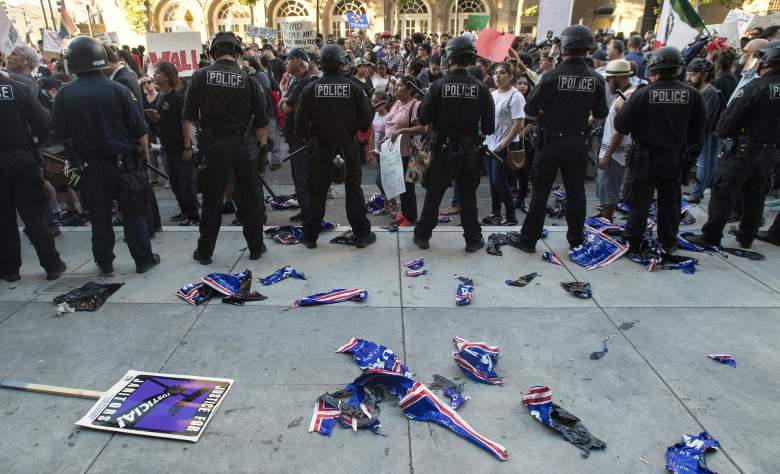 protestas contra trump, mitin de trump en san jose