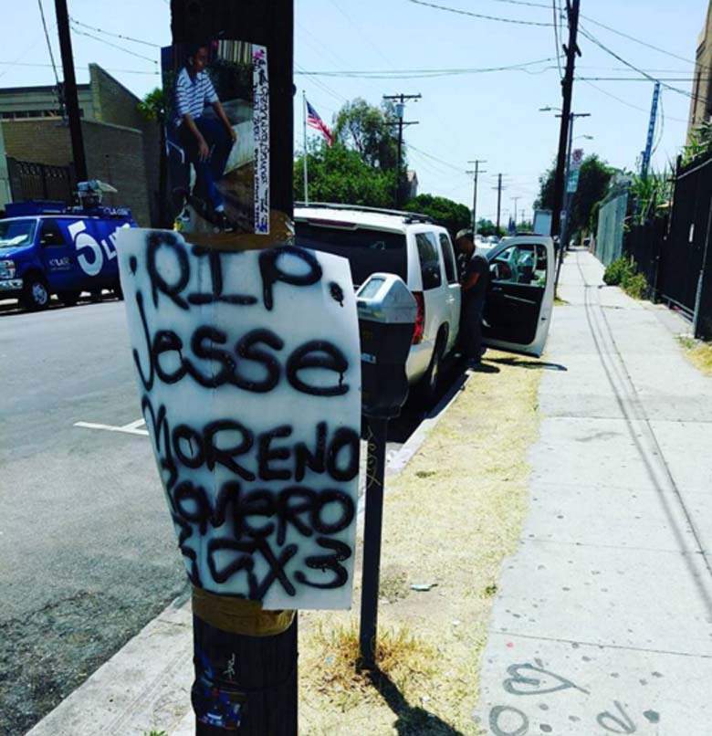 La foto que Diane Covarrubias public&oacute; en su cuenta de Instagram como tributo a Romero dice: "No hay palabras para describir lo quebrados que estamos , Jesse es un &aacute;ngel en el cielo, estamos perdidos con su ausencia". 