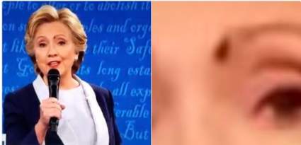 VER: Mosca Aterriza en la Cara de Hillary Clinton Durante el Debate