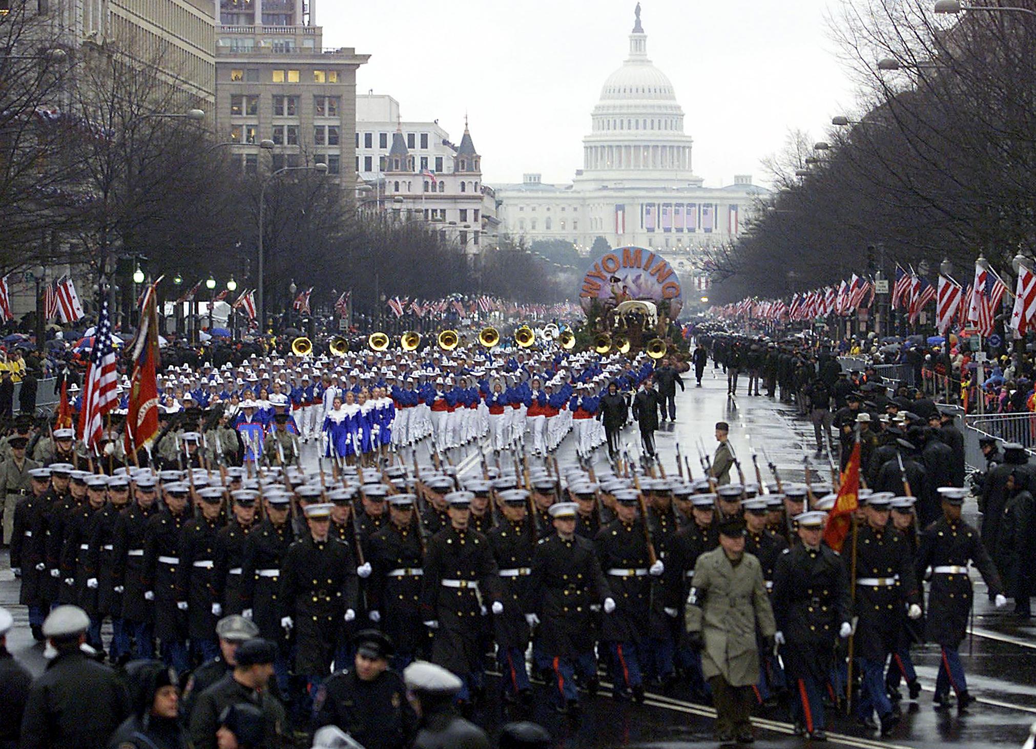 desfile donald trump hora