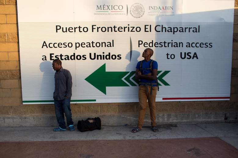 La frontera en El Chaparral. (Getty)