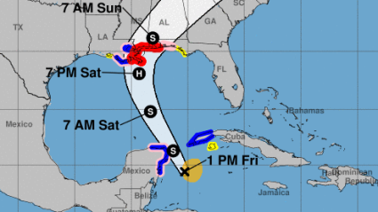 Tormenta tropical Nate en Mobile, Alabama: trayectoria y pronóstico proyectados