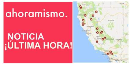 California-Mapa de incendios Agosto 2018 : Lista de incendios cerca de mí [8 de agosto]
