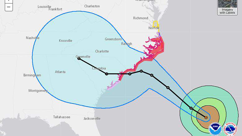 Huracán Florence Charleston: Última Trayectoria y pronóstico del tiempo, Hurricane Florence Charleston: Latest Track & Weather Forecast