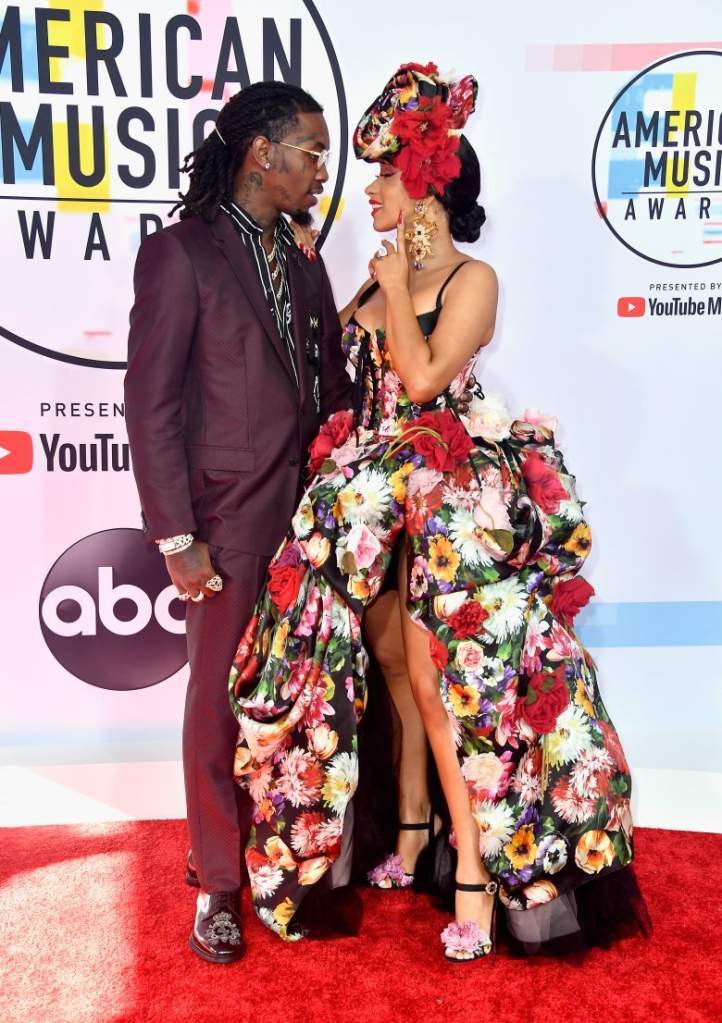 American Music Awards 2018: Los peores vestidos de la alfombra [FOTOS], peores vestidos, Cardi B. Offset