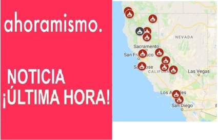 California- Mapa Incendios 14 Noviembre 2018: Lista de incendios cerca de mí