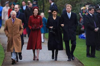 Fotos de Navidad de la familia Real Inglesa: Meghan, Kate y la Reina