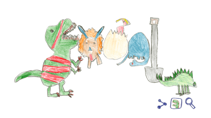 El adorable “Dino Doodle” que diseñó una niña para Google: Lo que tienes que saber