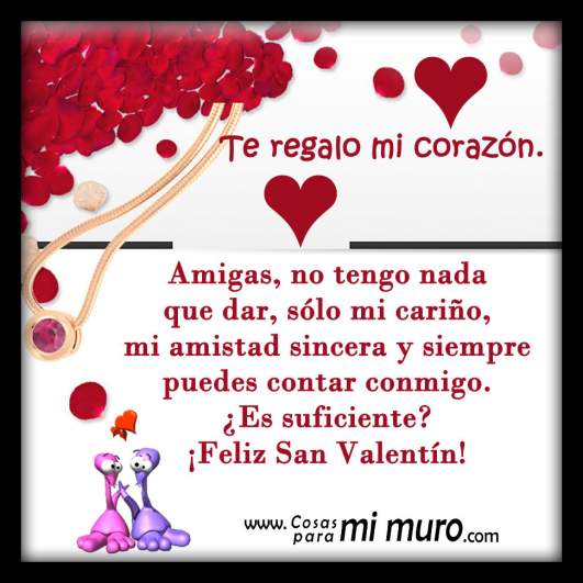 Día de San Valentín 2019: Frases para compartir con mejores amigas