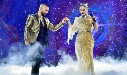 VER: Jennifer López y Maluma cantan juntos por primera vez