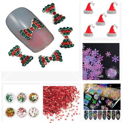 Las 10 mejores decoraciones de arte de uñas para Navidad