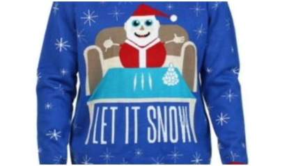 ¿Porqué este “sweater navideño” está causando controversia?¿Apología a la cocaína?