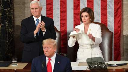 Pelosi rompe el discurso de Trump del Estado de la Unión – VIDEO