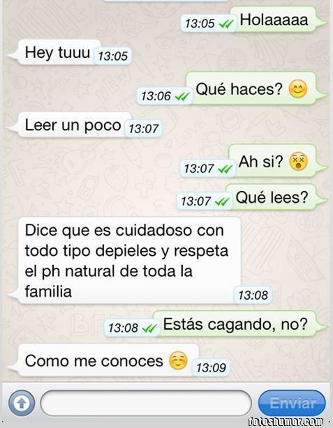 Mira las conversaciones chistosas en WhatsApp Mira las conversaciones chistosas en WhatsApp