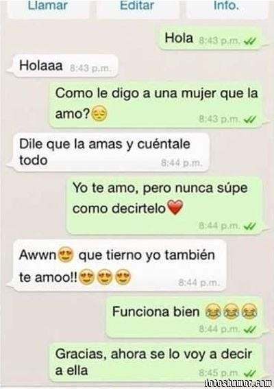 Mira las conversaciones chistosas en WhatsApp Mira las conversaciones chistosas en WhatsApp