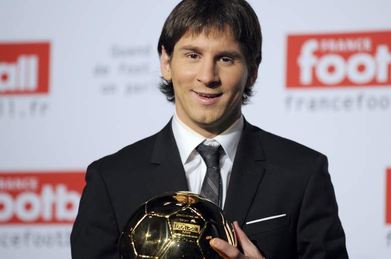 Messi con el Balón de Oro