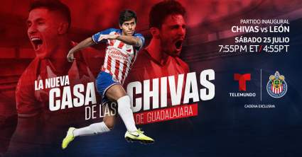 ¿Cuándo es el debut de Las Chivas de Guadalajara por Telemundo?