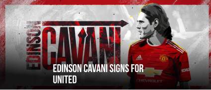 Cavani presentado oficialmente por el Manchester United