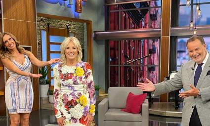 Jill Biden visita El Gordo y La Flaca. ¿Qué hacía la esposa de Joe Biden con Lili Estefan y Raúl de Molina?