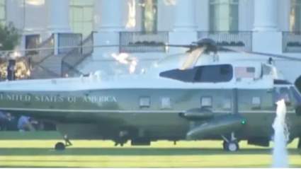 [VIDEO]: Trump es trasladado en helicóptero al hospital tras del diagnóstico COVID-19