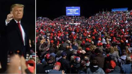 [FOTOS] Miles de personas asisten al mitin de Trump en Erie, Pensilvania. ¿Qué dijo Trump?
