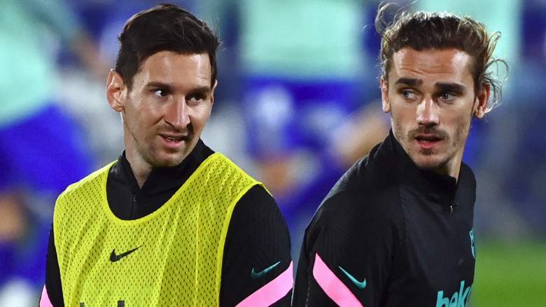 Antoine Griezmann y Lionel Messi - FC Barcelona.