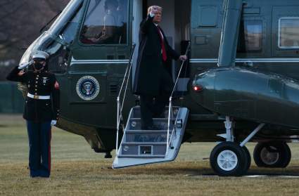 ¿Cómo se fue Trump de la Casa Blanca antes de posesión de Biden?: [VIDEO]
