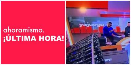 Carlos Orduz: Pantalla gigante cae sobre periodista en vivo: [Video]