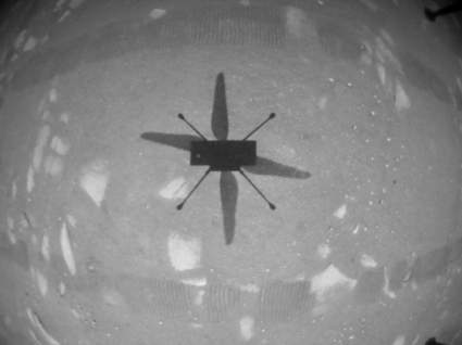 Helicóptero Ingenuity de la NASA realiza su primer vuelo en Marte: Imágenes