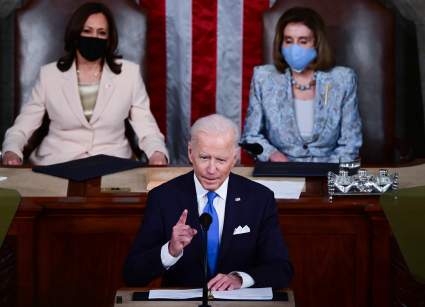 Biden habló así en discurso ante el Congreso: “EE.UU. está andando otra vez”