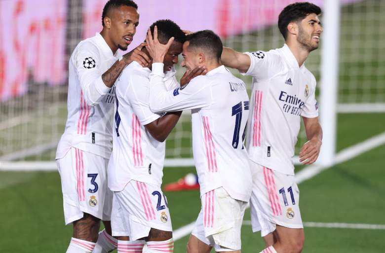 Celebración de los jugadores del Real Madrid.