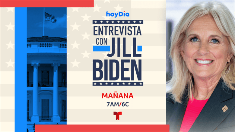 Jill Biden se sienta con hoy Día