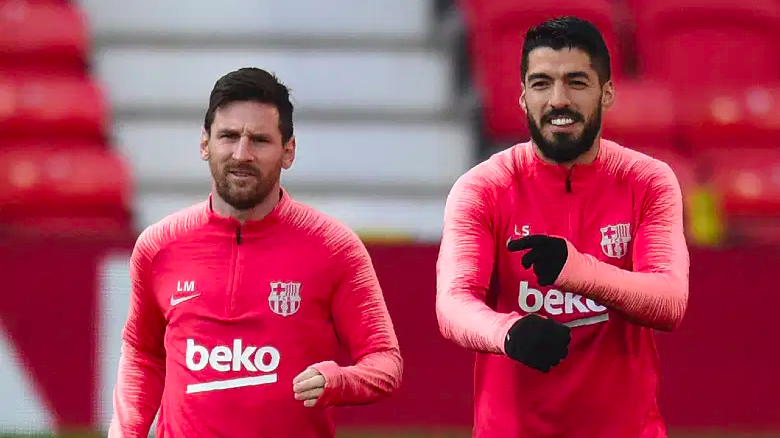 Leo Messi y Luis Suárez