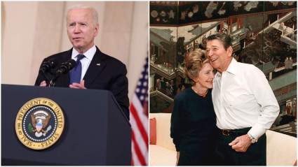 Biden contó chiste que hizo expresidente Reagan y no le salió bien: Video se hizo viral