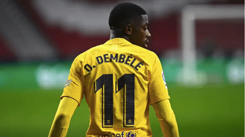 El delantero del Barcelona Ousmane Dembélé