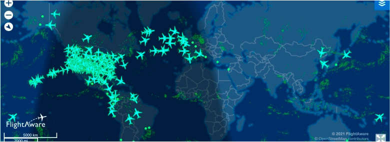 Seguimiento de Flightaware American Airlines.