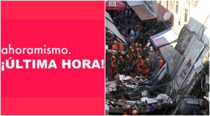 Tragedia en Brasil: Padre e hija de 2 años mueren en derrumbe de edificio: [VIDEOS]
