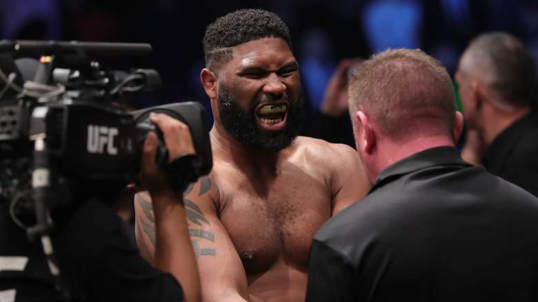 Curtis Blaydes se prepara para su pelea contra Francis Ngannou en Cadillac Arena el 24 de noviembre de 2018 en Beijing, China.