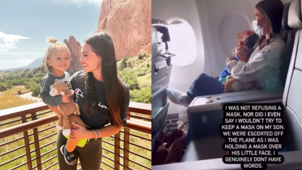 American Airlines baja a una madre del avión por la mascarilla de su hijo [VIDEO]