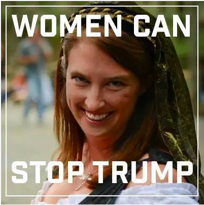 Diana Toebbe public&oacute; un meme anti-Trump en Facebook.