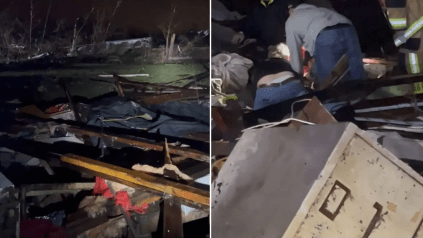  [VIDEO] Un tren descarriló por un tornado cerca de Earlington