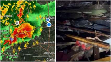 Dos niños, hallados ilesos en una bañera en el tornado de Kentucky