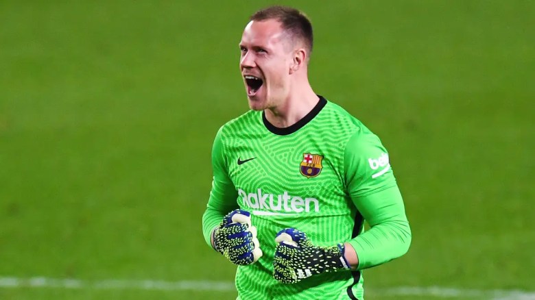 Marc-Andre ter Stegen celebra.